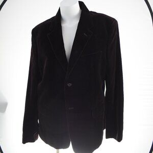 Theory Velvet Brown Jacket Womans - Size 46 / L